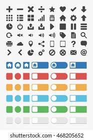 Web icons collection vector illustration