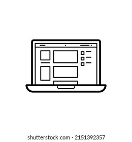 web icons, contact us icons, blogs and social media round signs
