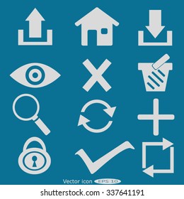 Web icons. edit and customize