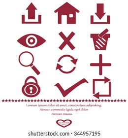 Web icons. edit and customize