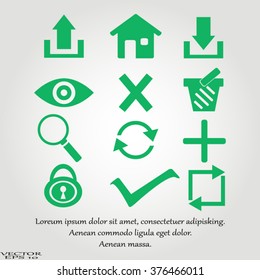 Web icons. edit and customize
