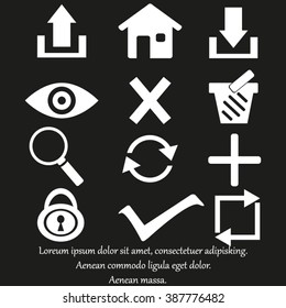Web icons. edit and customize