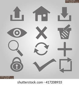 Web icons. edit and customize