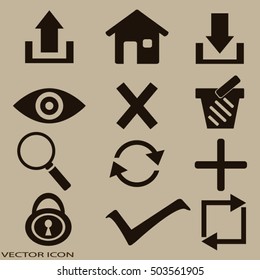 Web icons. edit and customize