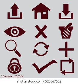 Web icons. edit and customize