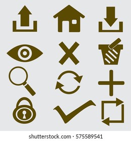 Web icons. edit and customize