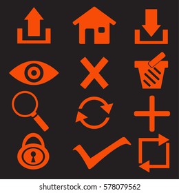 Web icons. edit and customize