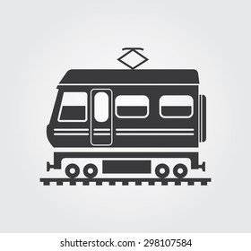 Web icons: electric train
