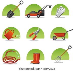 web icons garden tools