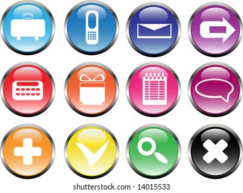 Web Icons Glossy Series Stock Vector (Royalty Free) 14015533 | Shutterstock