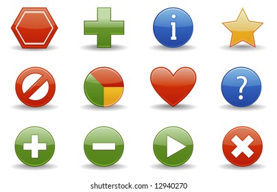 Web icons | Glossy series part 1