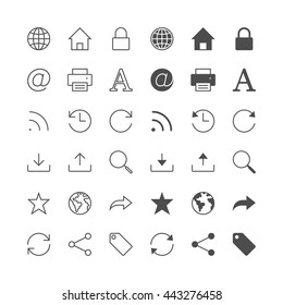 Web icons, included normal and enable state.