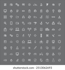 Web icons including vector art.