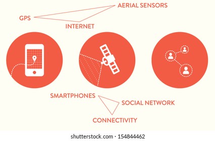 Web icons, infographic 