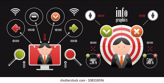 web icons and infographics