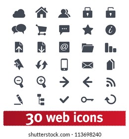 Web icons: internet vector set