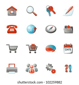 Web Icons, Internet & Website icons, office & universal icons, icons Set, web buttons - Vector