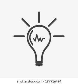Web icons: lamp