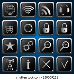 Web icons for web and mobile applications. Vector illustration.