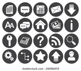 Web icons (modern flat design)
