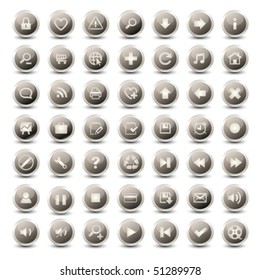  web icons in monochromatic colors
