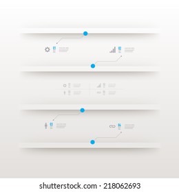 Web icons, numbers and text with realistic 3d bookshelf can be used for workflow layout, diagram, chart, number options, web design. Eps 10 stock vector illustration 