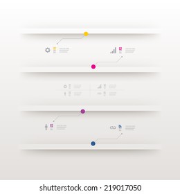 Web icons, numbers and text with realistic 3d bookshelf can be used for workflow layout, diagram, chart, number options, web design. Eps 10 stock vector illustration 