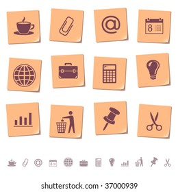 Web icons on memo notes 2