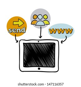 web icons over white background vector illustration 