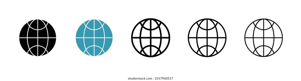 Web icons pack in black and blue.