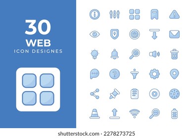 web icons, Related Objects and Elements. Vector Illustration Collection. creative Icons Set. stock illustration	