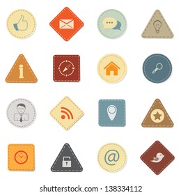 Web-Symbole, Retro-Stil