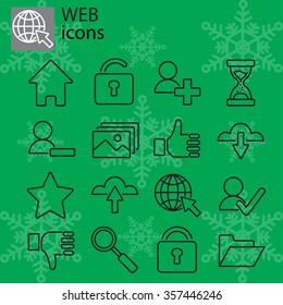 Web icons set - Basic web icons, web communication