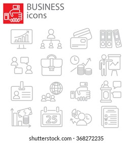 Web icons set - Business