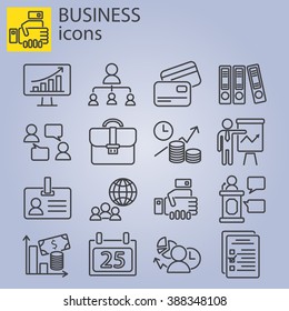 Web icons set - Business