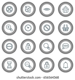 Web Icons Set. Collection Of Alert, Increase Loup, Obstacle And Other Elements. Also Includes Symbols Such As Clock, Trading, Block.