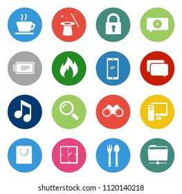 web icons set, communication Icons, media, computer and mobile icons - website and mobile phone apps