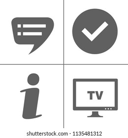 web icons set, communication, media, computer and mobile icons