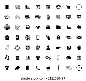 web icons set for computer. website and mobile apps - Business, finance, communication and internet. information technology sign symbols