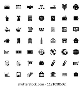 web icons set for computer. website and mobile apps - Business, finance, communication and internet. information technology sign symbols
