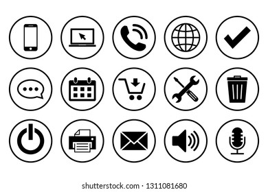 Web icons set. Web design icon. computer and mobile icons