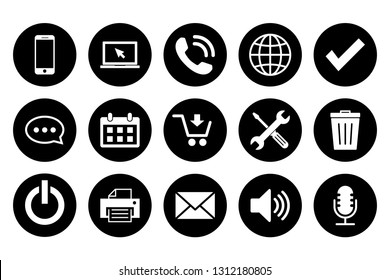 Web icons set. Web design icon. computer and mobile icons