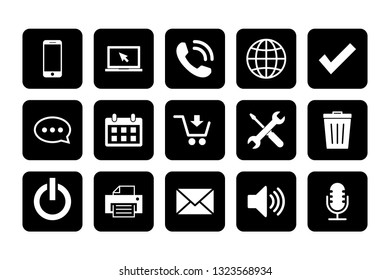 Web icons set. Web design icon. computer and mobile icons
