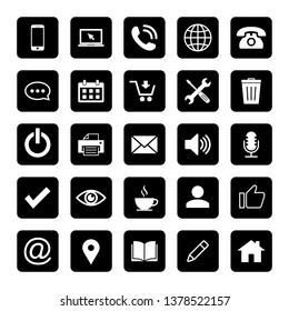 Web icons set. Web design icon. computer and mobile icons. phone, laptop, call, web, telephone, chat, calendar, shopping, repair, trash, power, home, mail, speaker, check, eye, coffee, people, like