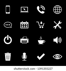 Web icons set. Web design icon. computer and mobile icons. phone, website, mail, time, call, home, printer, laptop, calendar, chat, edit, pin, map, person,