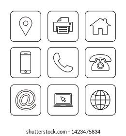 Web icons set. Web design icon. computer and mobile icons.