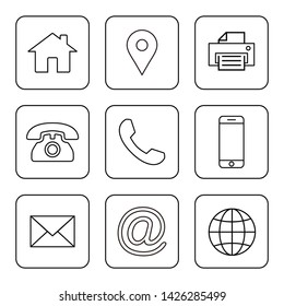 Web icons set. Web design icon. computer and mobile icons.