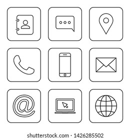 Web icons set. Web design icon. computer and mobile icons.
