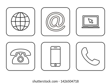 Web icons set. Web design icon. computer and mobile icons.