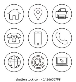 Web icons set. Web design icon. computer and mobile icons.